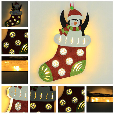 

Tailored Warm White Xmas Sock Led Light Christmas Holiday Wedding Xmas Party Home Decor