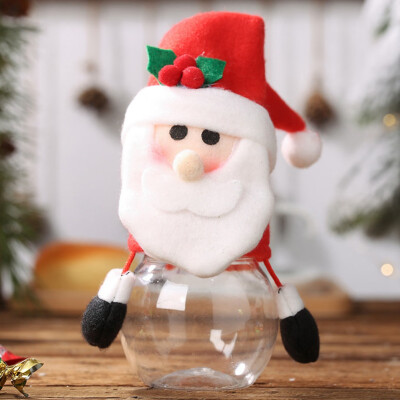 

Cute Christmas Candy Storage Can Decor For Home Gift Biscuit Food Storage Jar Candy Jar