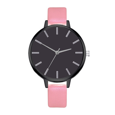 

Simple Style Women Watches Black Scale Dial Ladies Quartz Wristwatch Leather Strap Casual Clock Top Brand Relogio Feminino