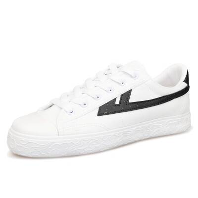 

Warrior canvas shoes low to help casual couple models with flat-bottom sports WL0003T black&white 37 larger one yard