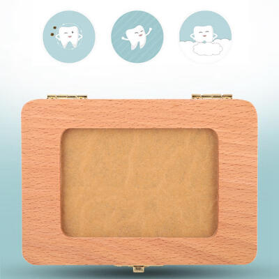 

Greensen Baby First Tooth Collection Box with Photo Frame Milk Teeth Deciduous Teeth Storage Memory Box
