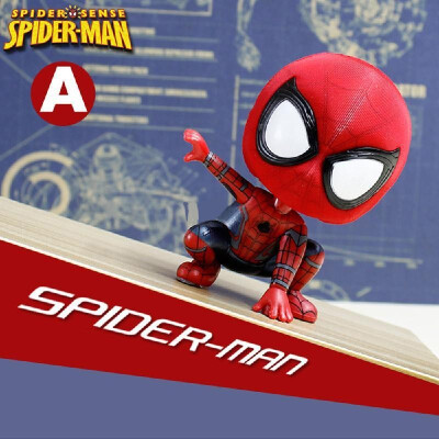 

Spider-Man Q Version Cute Styling Dolls Creative Toys Shaking Head Magnetic Spiderman Action Figures