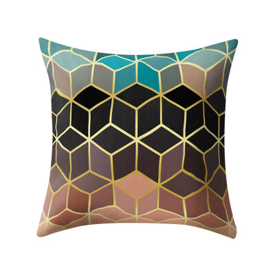 

〖Follure〗Rose Black Gold Cushion Cover Square Pillowcase Home Decoratio