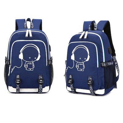 

2018 New School Bag Cool Luminous Backpack Fashion Multi-functional Charging Travel Bag