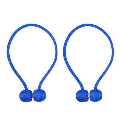 

2pcs Magnet Curtain Holder Tiebacks Braided Spherical Drapery Holdback Clip