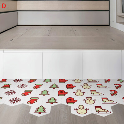 

〖Follure〗Christmas Hexagonal Anti-Slip Stickers Living Room Bathroom Wall Stickers Decorative Stickers
