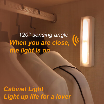 

〖Follure〗LED Wireless PIR Auto Motion Sensor Night Light Cabinet Stair Lamp