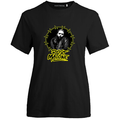 

Post Malone T-Shirt Graphic Printed Shirt Hip Hop Black