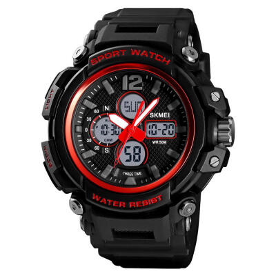 

SKMEI 1498 Dual Display Digital Watch Multi-Function Waterproof Male Wristwatch For Outdoor Sports