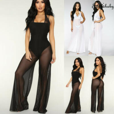 

Women Jumpsuit Romper Sleeveless Playsuit Clubwear Bodycon Trousers Outfit