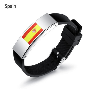 

2018 Football World Cup Flag Pattern Sports Bracelet Men Fans Personality Wrist Ornament
