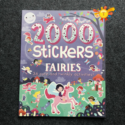 

2000 stickers English activity book for children animal princess farm Halloween stickers for boys&girls gifts toy