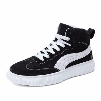 

Mens Boots Fashion Men Shoes Light Sports Casual Shoes For Men Winter Boots Men high shoes Grey Red Black Size 39-44