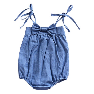 

Cute And Beautiful Baby Rompers With Sleeveless And Bow Knot Comfortable For Your Kid Dressing In Summer