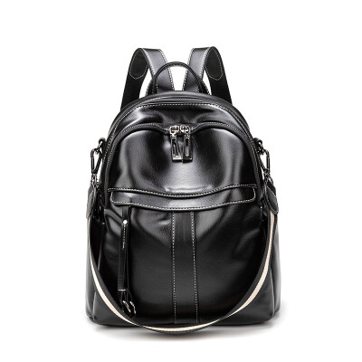 

Backpack 2019 new soft leather travel small backpack