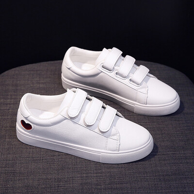 

Summer new autumn shoes Velcro white shoes wild net red shoes 2019 tide shoes foreign students white shoes autumn