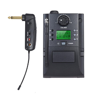 

Portable UHF Instrument Wireless Microphone System with Receiver & Transmitter 32 Channels for Electric Guitar
