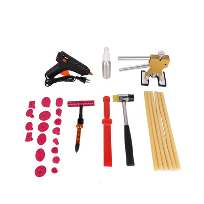 

Ktaxon 32 PDR Kit Paintless Puller Hammer Repair Dent Lifter Hail Removal Glue Gun Tool