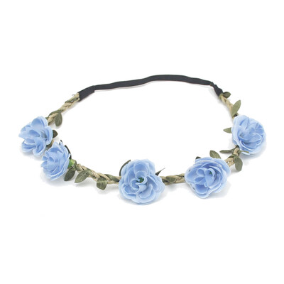 

〖Follure〗Bohemian Rose Wedding Flowers Hair Band Bride Wreath Floral Summer Flower Crown