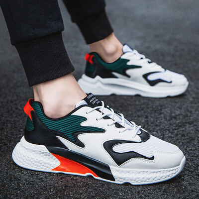 

Summer Shoes Mens Trendy Shoes Korean Version Baitie White Recreational Air-permeable Sports Shoes Mens Little White Running Boa