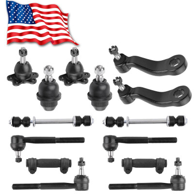 

14pc Complete Tierods Pitman Idler Arm Suspension Kit For Chevy GMC Trucks 4WD