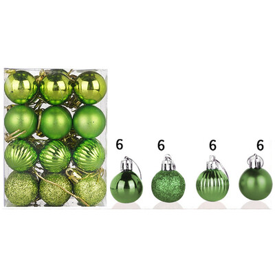 

Tailored 30mm Christmas Xmas Tree Ball Bauble Hanging Home Party Ornament Decor 24PC