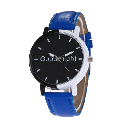 

Good Night Two-Color Patchwork Pattern Quartz Womens Watches Bayan Kol Saaty Fashion Montre Femme Acier Inoxydable Clock