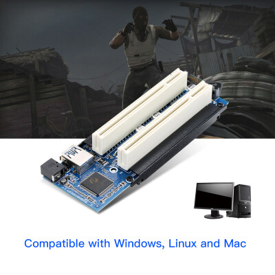 

Mini PCI-E to PCI Adapter Card mPCI-E to PCI Riser Adapter with SATA Power Cable Expansion Card with External Capture Card