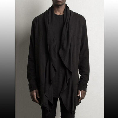 

Trench Coat Fashion Mens Jacket Winter Warm Wool Coat Outwear Long Overcoat