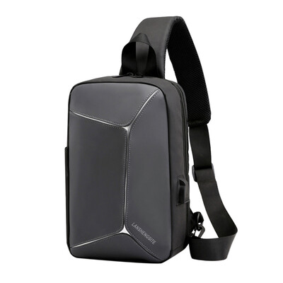 

Tailored Mens Leisure Fashion Waterproof Nylon Multifunctional Cross-body Breast bag