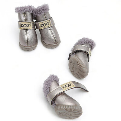 

4 Pcslot dog warm shoes pet claw protector Anti-slip Wear-resistance Snow Boots breathable waterproof rain shoes For dog