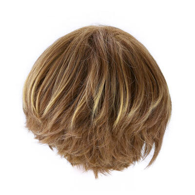 

Greensen Womens Wig Short Brown Straight Synthetic Hair Heat Resistant Cosplay Bingle Wig