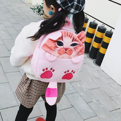 

Tailored Kids Cartoon Cat Backpack Kindergarten Children Cute School Bag Baby Schoolbag