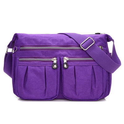 

Fashion Women Solid Color Zipper Casual Crossbody Shoulder Bag Travel Pouch