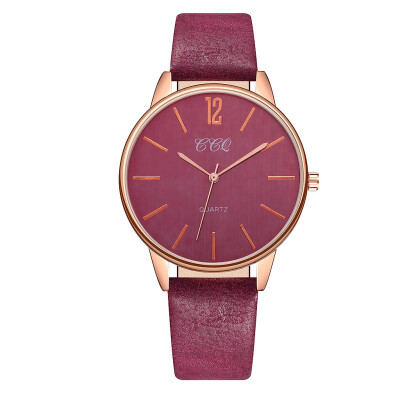 

New Product Women Watches Solid Color Dial Ladies Fashion Quartz Wristwatch Leather Strap Clock Casual Gift Reloj Mujer