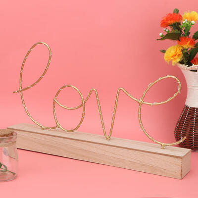 

Greensen Wooden Base Alphabet Night Light LED Decorative LOVE Letter Light Home Party Wedding Decor