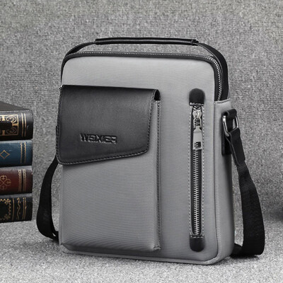 

Tailored Men Vintage Shoulder bags Crossbody Bags Retro Zipper Handbags