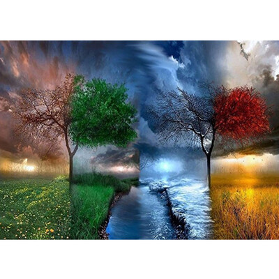 

Gobestart 5D Embroidery Paintings Rhinestone Pasted DIY Diamond Painting Cross Stitch