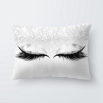 

Various Fashion Eyelash Hug Pillowcase Soft Velvet Cushion Cover Bedroom Sofa Decoration Pillow Cases