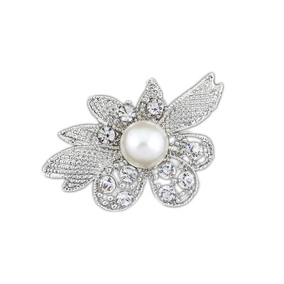 

For Necessaries Crystal Vintage Diamond Wedding Pin Brooch Flower Simple Available Party Lot