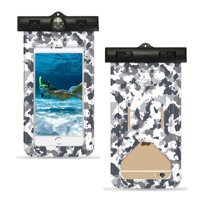 

Universal Camouflage Mobile Phone Waterproof Dustproof Pouch Bag for All Smart Phones