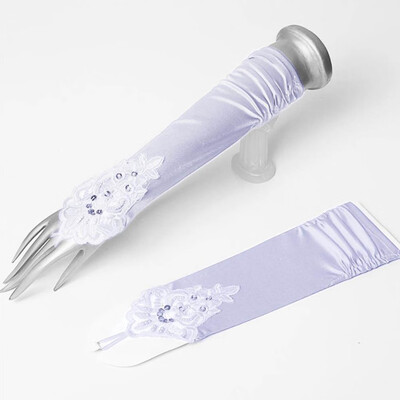 

Wedding Bridal Long Lace Beaded Gloves Elegant Princess Wedding Accessories Gloves Accessory Party