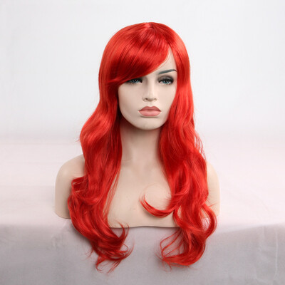 

Gobestart 70cm Womens Heat Resistant Hair Blonde Long Curly Full Wig