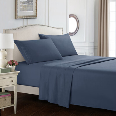 

Toponeto Bed Sheet Set Super Soft Microfiber Luxury Sheets 16 Inch Deep Pocket Wrinkle An