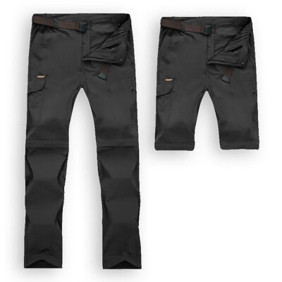 

Tailored Men Quick Dry Hiking Pants Waterproof Casual Trousers Outdoor Convertible Pants