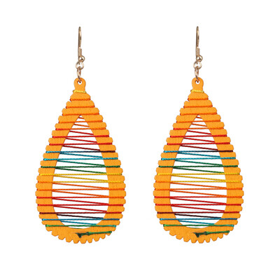 

Korean Summer Geometric Hollow Circle Square Drop Earrings for Women Big Round Handmade Bohemian Party Beach Jewelry