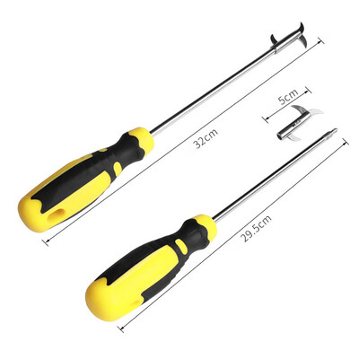 

Tailored Car Tire Cleaning Hook Zinc Alloy Head Stainless Steel Rod Rubber Handle