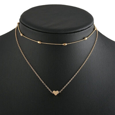 

New Fashion Lovely Style Love Heart Adjustable Necklace Chain Choker Necklace For Gift
