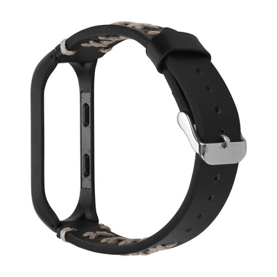 

〖Follure〗Replacement Leather Wristband Band Strap Metal Case For Xiaomi Mi Band 3