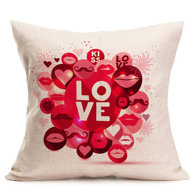 

Siaonvr Valentines Day Fashion Throw Pillow Cases Cafe Sofa Cushion Cover Home Decor